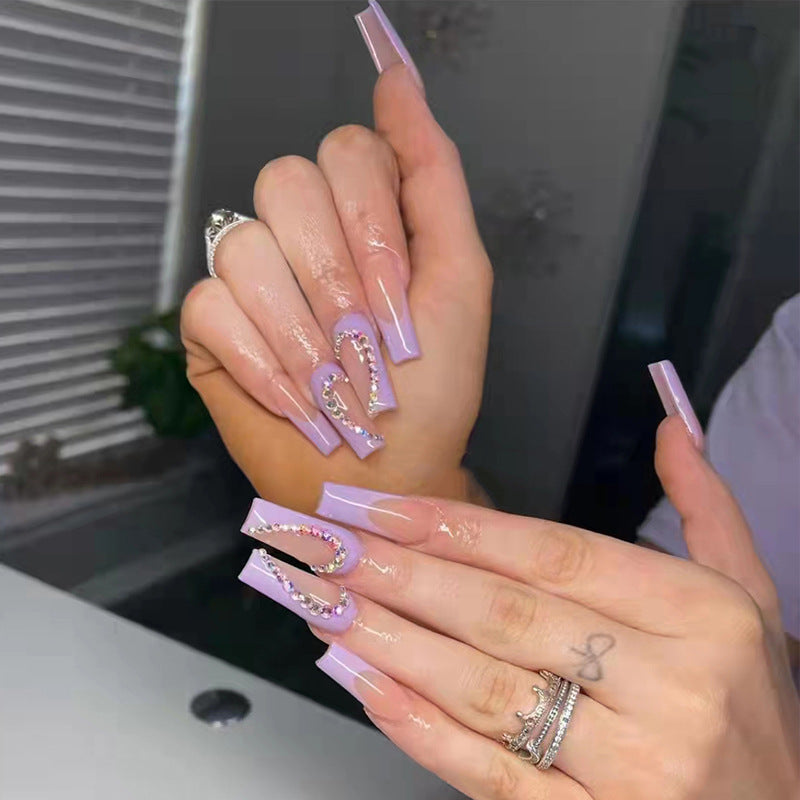 Nude Long Coffin Nails – StyleMissus